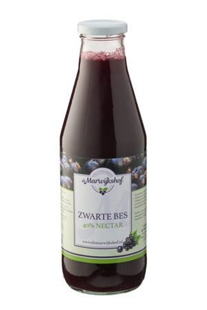 Zwarte bessensap 40% (750 ml.)